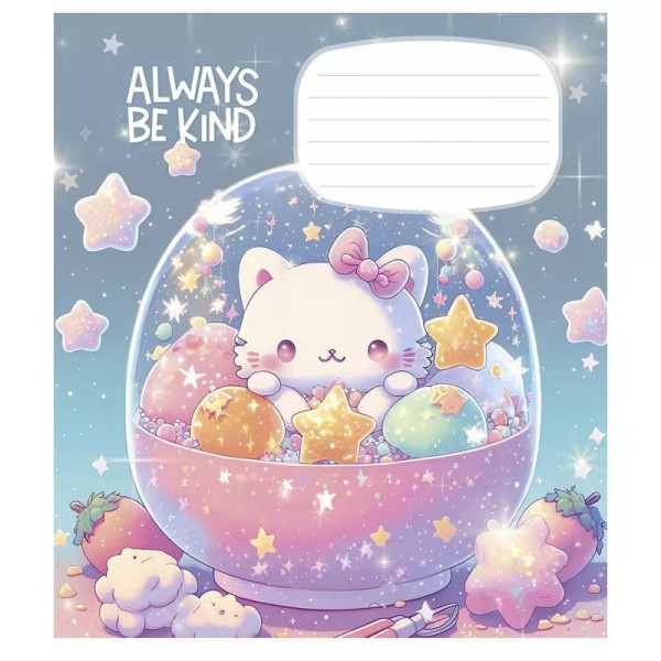 Зошит учнівський "Anime friends" 012-3265K-5 в клітинку, 12 аркушів