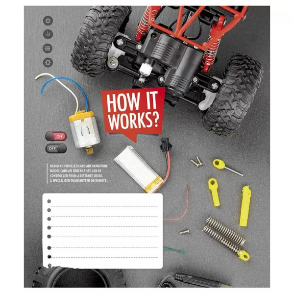 Зошит учнівський "How it works" 012-3047K-4 у клітинку, 12 аркушів