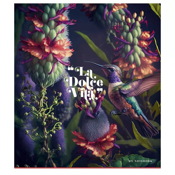 Зошит загальний "La dolce vita" 060-3270K-4 в клітинку, 60 аркушів