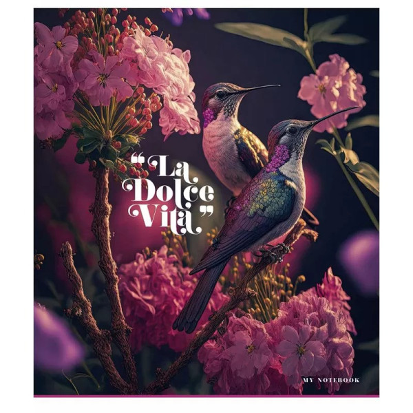 Зошит загальний "La dolce vita" 060-3270K-5 в клітинку, 60 аркушів