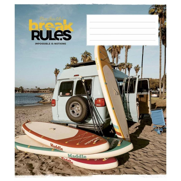 Зошит загальний "Break the rules" 036-3220L-3 у лінію, 36 аркушів