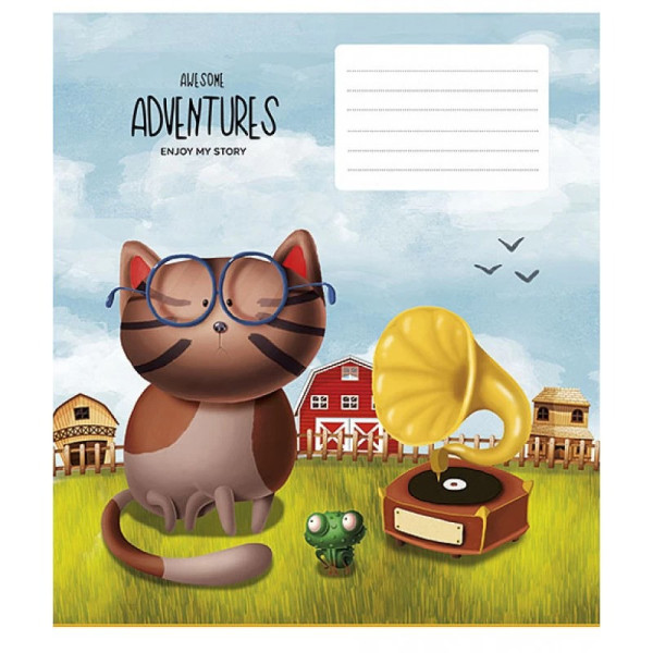 Зошит учнівський "Enjoy my story" 018-2458L-3 у лінію, 18 аркушів