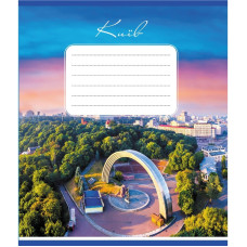 Зошит учнівський "Небо над містами України" 036-570045K-4 в клітинку, 36 аркушів (036-570045K-4)