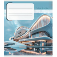 Тетрадь ученическая "Архитектура" 036-570090K-5 в клеточку, 36 листов(036-570090K-5)