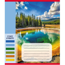 Зошит загальний "Кольори гір" 060-610093K-2 в клітинку, 60 аркушів (060-610093K-2)