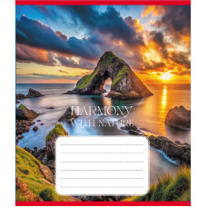 Зошит загальний "Гармонія з природою" 060-610277K-2 в клітинку, 60 аркушів (060-610277K-2)