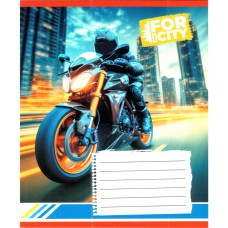 Зошит учнівський "Нічним містом" 018-530032K-4 в клітинку, 18 аркушів (959053) (018-530032K-4)