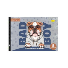 Альбом для рисования "Bad Boy" A4 АП-0301-6, 8 листов, скоба с перефорацией(АП-0301-6)