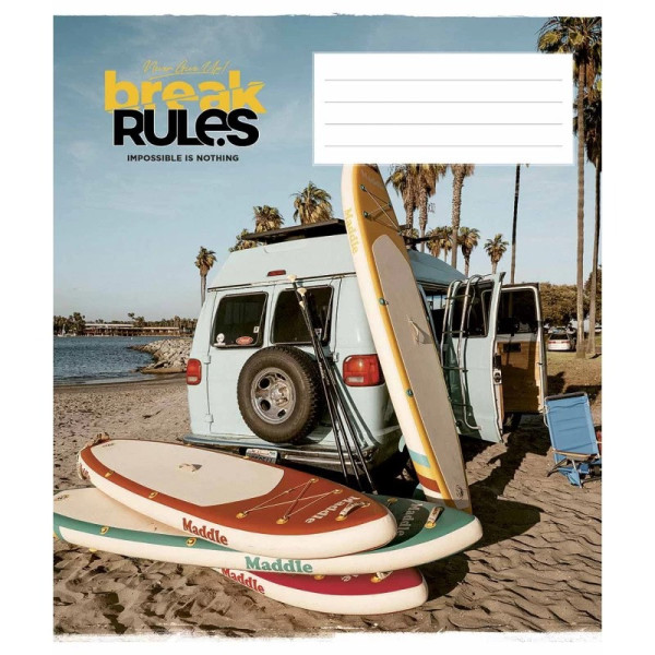 Зошит загальний "Break rules" 036-3220K-5 в клітинку 36 аркушів
