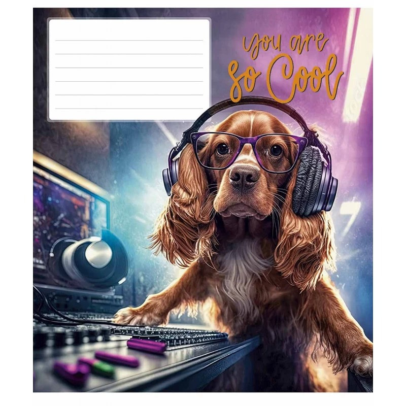 Зошит учнівський "You are so cool" 012-3241K-1 в клітинку 12 аркушів