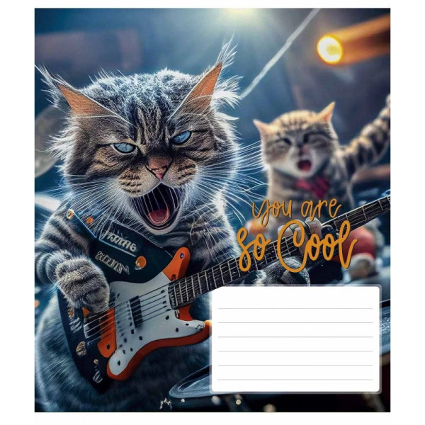 Зошит учнівський "You are so cool" 012-3241K-4 в клітинку 12 аркушів