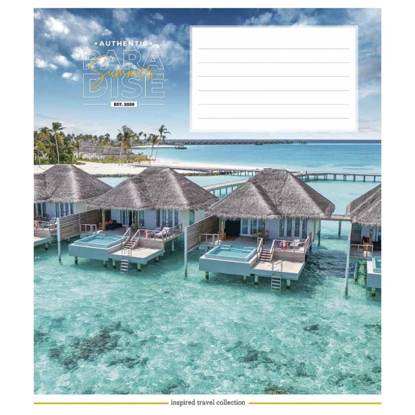 Зошит учнівський "Summer paradise" 024-3251K-1 в клітинку 24 аркушів