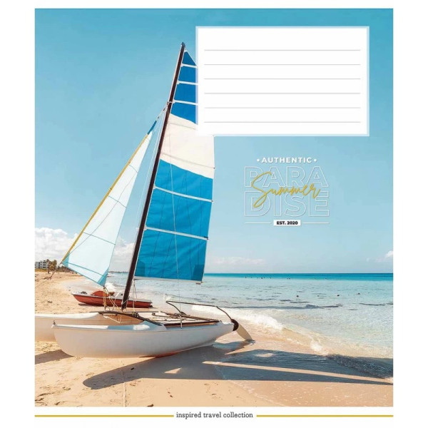 Зошит учнівський "Summer paradise" 024-3251K-2 в клітинку 24 аркушів