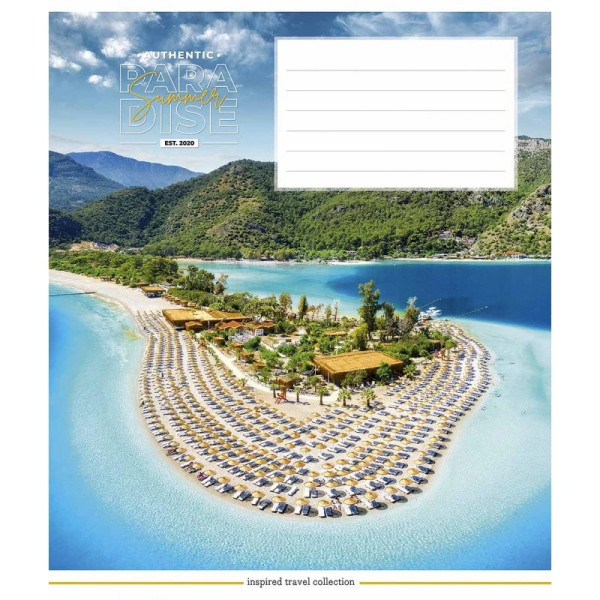 Зошит учнівський "Summer paradise" 024-3251K-5 в клітинку 24 аркушів