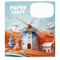 Зошит учнівський "Paper craft" 012-3354C-5 в косу лінію, 12 аркушів (012-3354C-5)