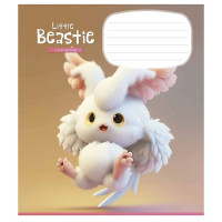 Зошит учнівський "Little beastie" 012-3248C-5 в косу лінію, 12 аркушів (012-3248C-5)