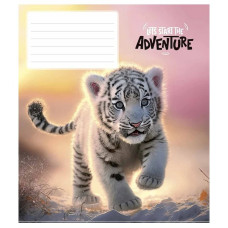 Зошит учнівський "Adventure" 012-3291C-2 в косу лінію, 12 аркушів (012-3291C-2)