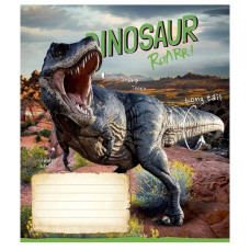 Зошит учнівський "Jurassic world" 012-3310C-1 в косу лінію, 12 аркушів (012-3310C-1)