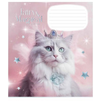 Зошит учнівський "Fairy cats" 012-3316K-5 в клітку, 12 аркушів (012-3316K-5)