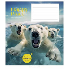 Зошит учнівський "Wild selfie" 012-3352K-4 в клітку, 12 аркушів (012-3352K-4)