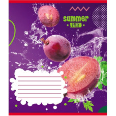 Тетрадь ученическая "Фрукты в воде" 024-550016K-5 в клеточку, 24 листа(024-550016K-5)