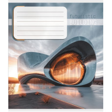 Тетрадь ученическая "Архитектура" 036-570090K-1 в клеточку, 36 листов(036-570090K-1)