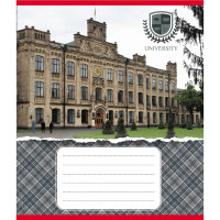 Зошит загальний "Університети" 048-590258K-5 в клітинку, 48 аркушів (048-590258K-5)