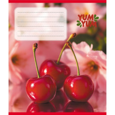 Тетрадь ученическая "Фрукты" 036-580143L-4 в линию, 36 листов (036-580143L-4)