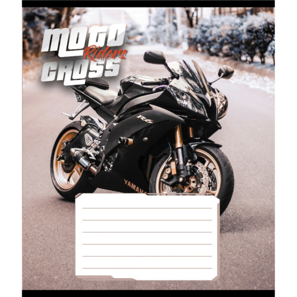 Зошит загальний "Мото" 048-600216L-3 в лінію, 48 аркушів  (048-600216L-3)