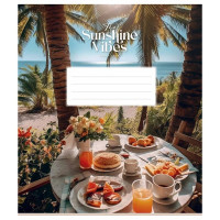 Зошит загальний "Sunshine vibes" 036-3319L-4 у лінію, 36 аркушів (036-3319L-4)