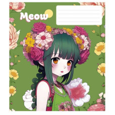 Зошит загальний "Kawaii" 048-3302K-3 в клітинку, 48 аркушів (048-3302K-3)