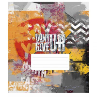 Зошит загальний "Dont Give Up" 048-3314K-1 в клітинку, 48 аркушів (048-3314K-1)