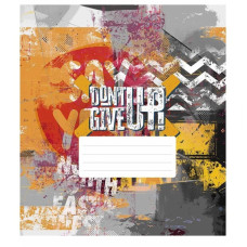 Зошит загальний "Dont Give Up" 048-3314K-1 в клітинку, 48 аркушів (048-3314K-1)