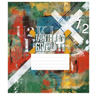 Зошит загальний "Dont Give Up" 048-3314K-2 в клітинку, 48 аркушів (048-3314K-2)
