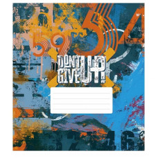 Зошит загальний "Dont Give Up" 048-3314K-3 в клітинку, 48 аркушів (048-3314K-3)