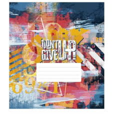 Зошит загальний "Dont Give Up" 048-3314K-5 в клітинку, 48 аркушів (048-3314K-5)
