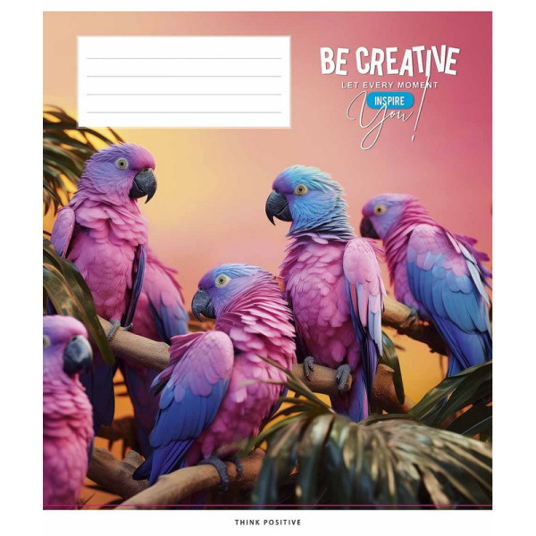 Зошит загальний "Be Creative" 048-3399K-5 в клітинку, 48 аркушів (048-3399K-5)