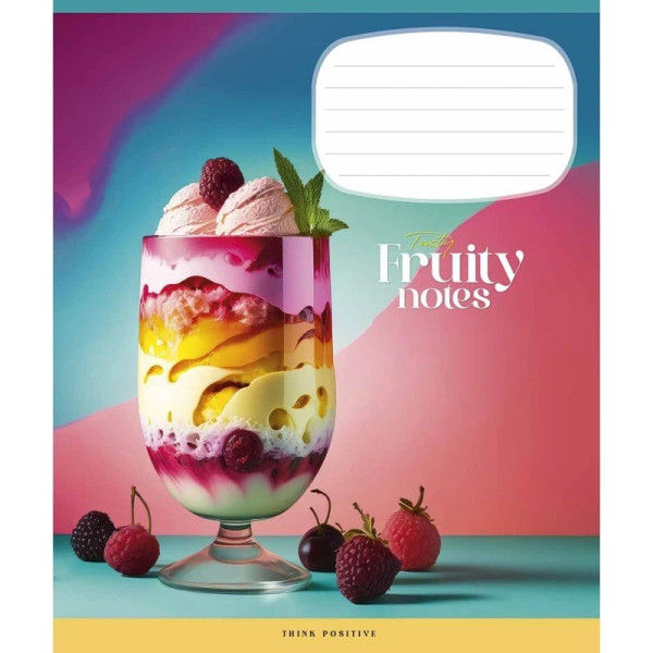Зошит загальний "Fruity heaven" 048-3409K-1 в клітинку, 48 аркушів (048-3409K-1)