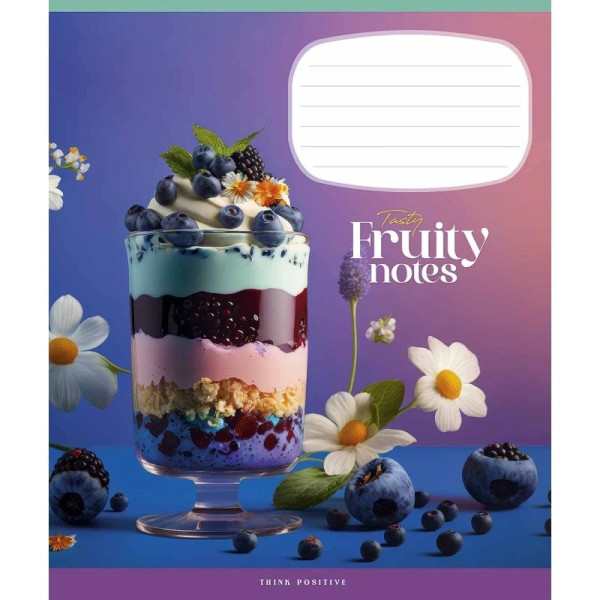 Зошит загальний "Fruity heaven" 048-3409K-2 в клітинку, 48 аркушів (048-3409K-2)