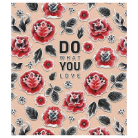 Зошит загальний "Do what you love" 048-3311K-4 в клітинку, 48 аркушів (048-3311K-4)