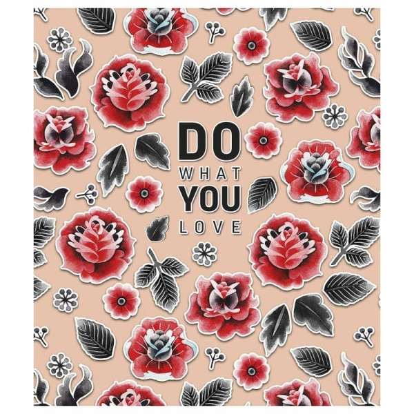 Зошит загальний "Do what you love" 048-3311K-4 в клітинку, 48 аркушів (048-3311K-4)