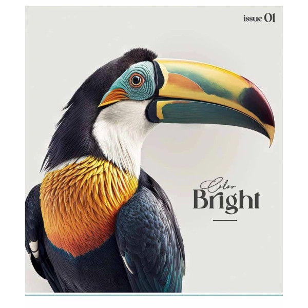 Зошит загальний "Colour Mix" 048-3312K-1 в клітинку, 48 аркушів (048-3312K-1)