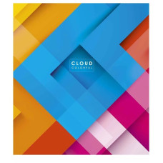 Зошит загальний "Cloud colorful" 048-3161K-1 в клітинку, 48 аркушів (048-3161K-1)