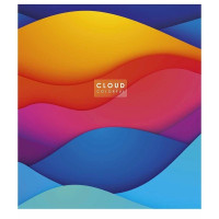 Зошит загальний "Cloud colorful" 048-3161K-2 в клітинку, 48 аркушів (048-3161K-2)