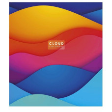 Зошит загальний "Cloud colorful" 048-3161K-2 в клітинку, 48 аркушів (048-3161K-2)