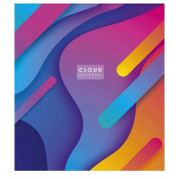 Зошит загальний "Cloud colorful" 048-3161K-4 в клітинку, 48 аркушів (048-3161K-4)