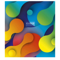 Зошит загальний "Cloud colorful" 048-3161K-5 в клітинку, 48 аркушів (048-3161K-5)