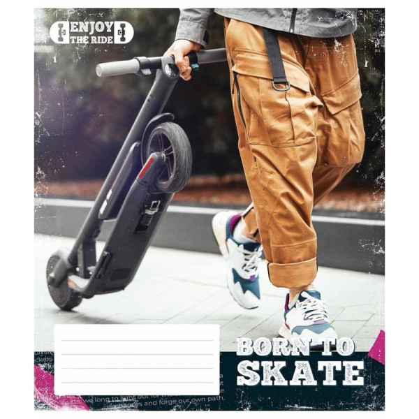 Зошит загальний "Enjoy the ride" 048-3317L-1 у лінію, 48 аркушів (048-3317L-1)