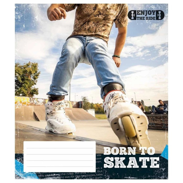 Зошит загальний "Enjoy the ride" 048-3317L-2 у лінію, 48 аркушів (048-3317L-2)