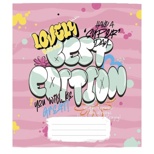 Зошит загальний "Graffiti style" 048-3327L-2 у лінію, 48 аркушів (048-3327L-2)